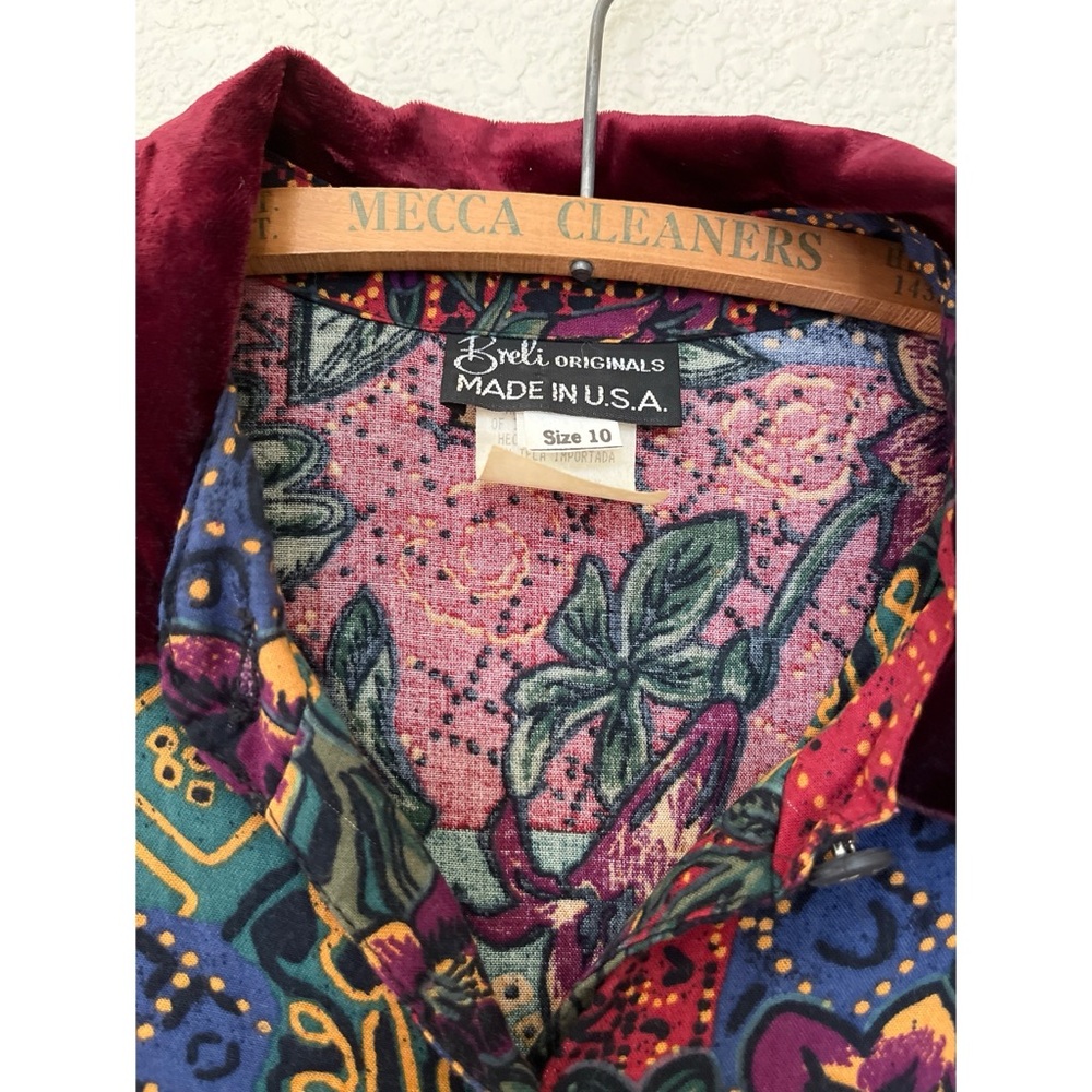 Vintage Breli Originals Floral Belted Dress Women’s Size 10 - Picture 3 of 4